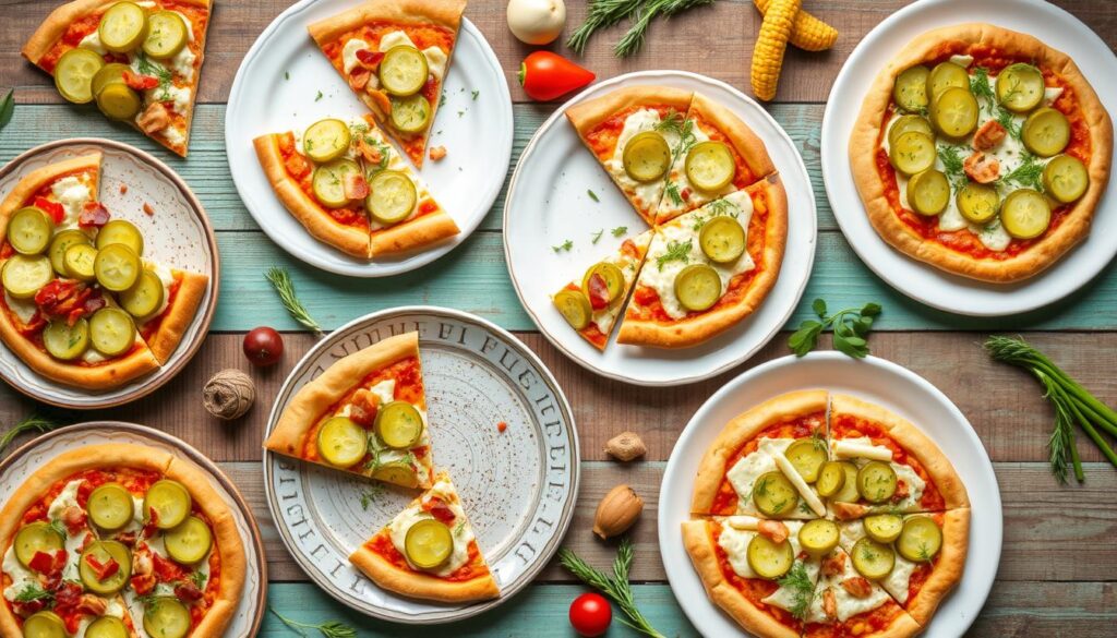 creative variations of pickle pie pizza